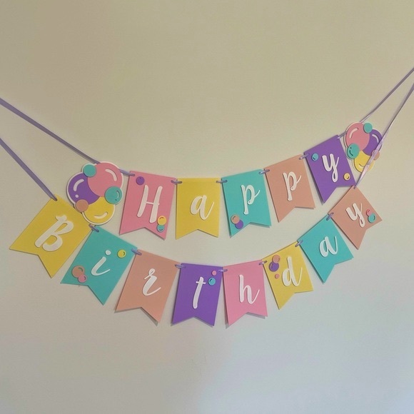 First Birthday Dress and Bubble Theme Decorations - Picture 6 of 8